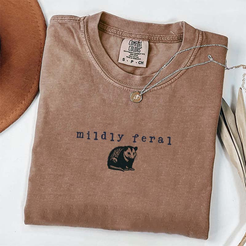 Comfort Colors Mildly Feral Possum T-Shirt