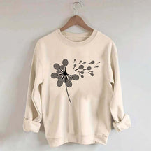 Dandelion Tennis Racket Minimalist Sweatshirt