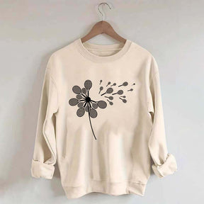 Dandelion Tennis Racket Minimalist Sweatshirt
