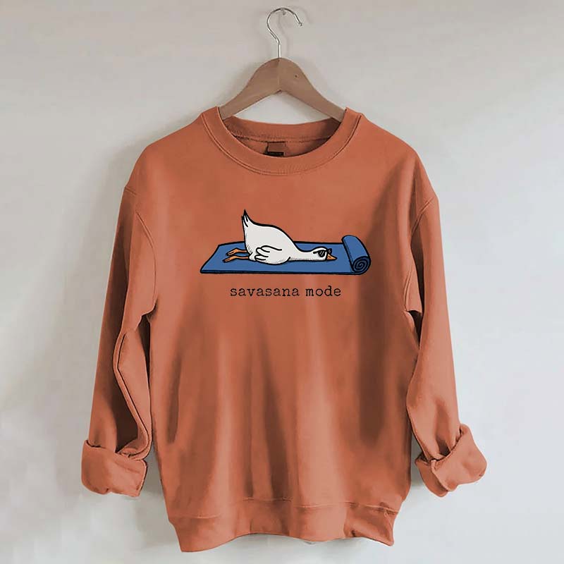Silly Goose Yoga Savasana Mode Sweatshirt