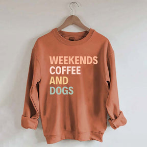 Cute Weekends Coffee And Dogs Sweatshirt