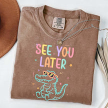 See You Later Teacher Summer Alligator T-Shirt