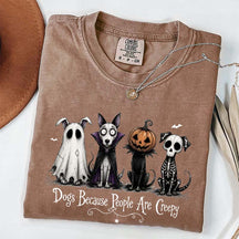 Cute Dogs Because People Are Creepy T-Shirt