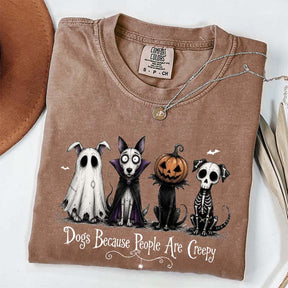 Cute Dogs Because People Are Creepy T-Shirt