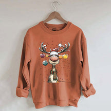 Cute Christmas Vintage Reindeer Sweatshirt