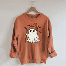 Fun Hockey Halloween Cute Ghost Sweatshirt