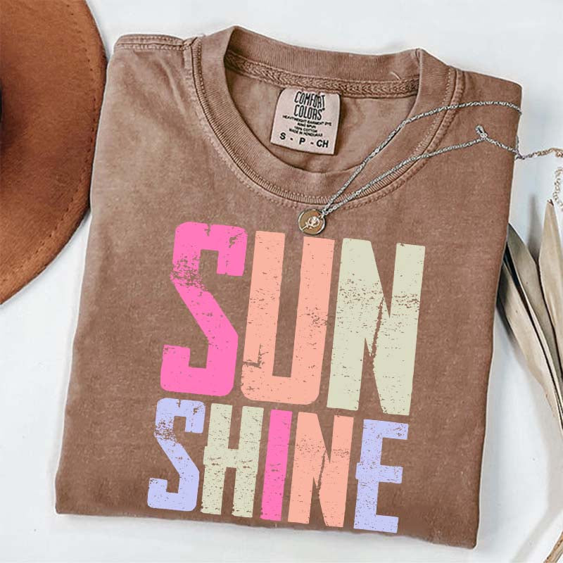 Distressed Beach Mom Sunshine T-Shirt