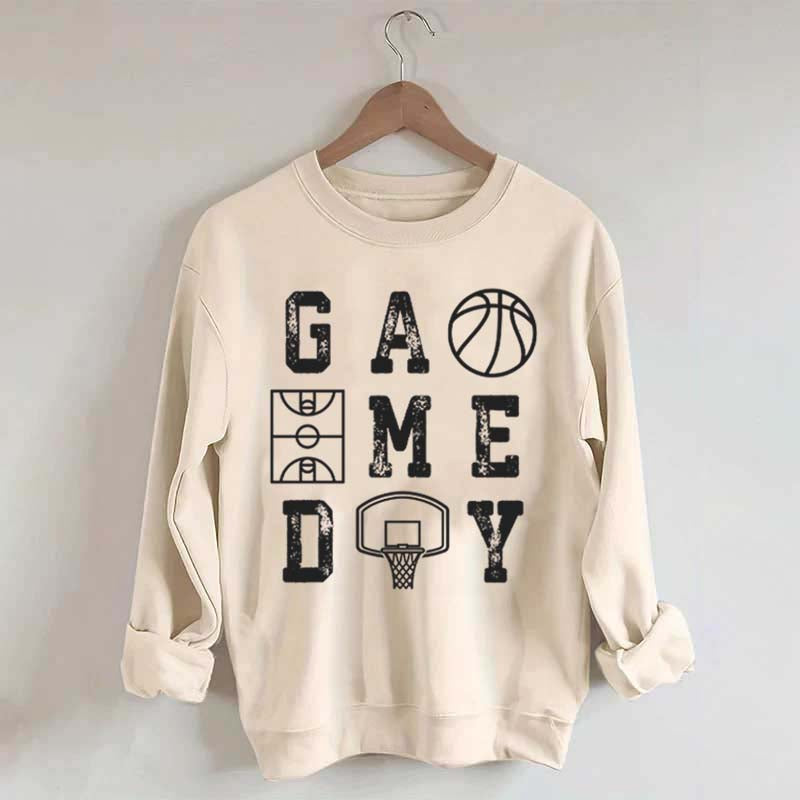 Retro Basketball Mom Game Day Sweatshirt