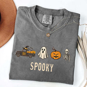 Pumpkin Season Girly Spooky Halloween T-Shirt