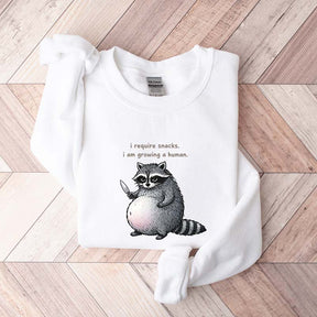 Sarcastic Raccoon Baby Reveal Sweatshirt