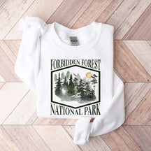 Retro Funny Forbidden Forest National Park Sweatshirt