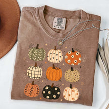 Boho Pumpkin Harvest Season Halloween T-Shirt