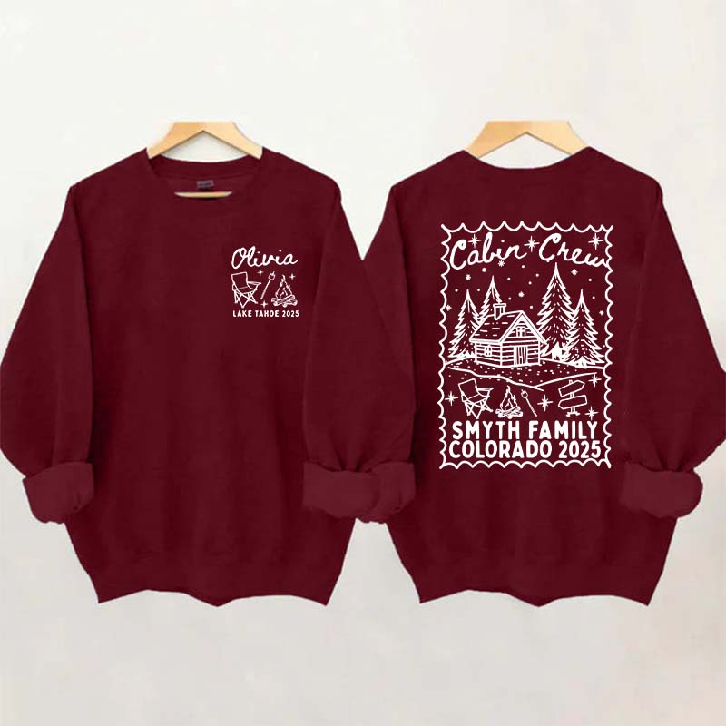 Group Cabin Camping Trip Sweatshirt