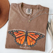There Was Jesus Religious Butterfly T-Shirt