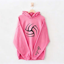 Personalized Volleyball Mom Name Hoodie