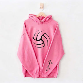 Personalized Volleyball Mom Name Hoodie