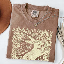 Cottagecore Rabbit Woodland Aesthetic T-Shirt