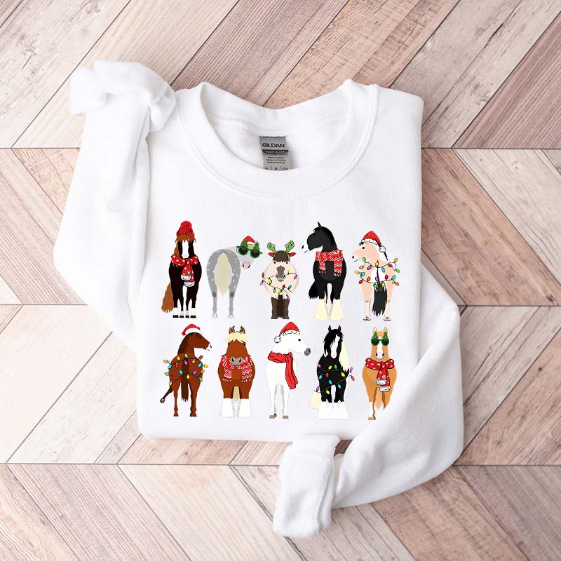 Horse Lover Animal Christmas Cute Sweatshirt