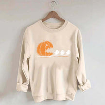 Halloween Pumpkin Eat Ghost Party Sweatshirt