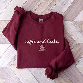 Coffee and Books Reading Sweatshirt