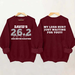 Custom Marathon Support Crew Sweatshirt