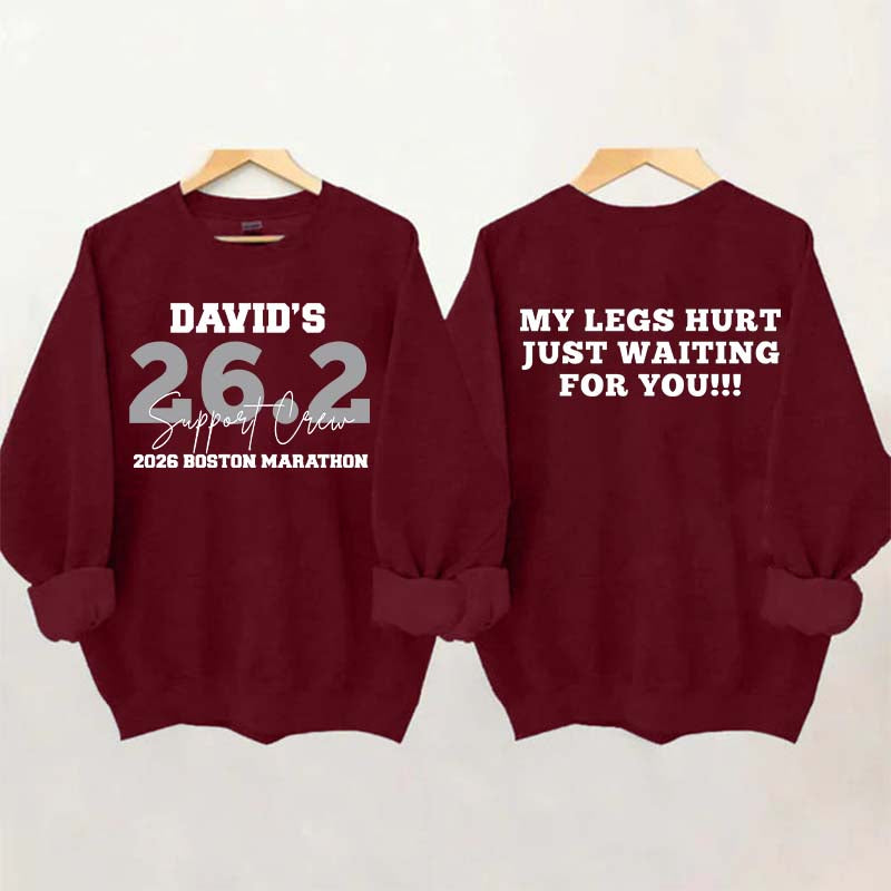 Custom Marathon Support Crew Sweatshirt