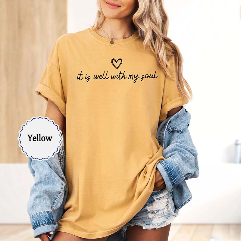 It Is Well With My Soul Minimalist Religious T-Shirt