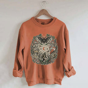 Forest Friends Cryptid Mothman Bigfoot Sweatshirt