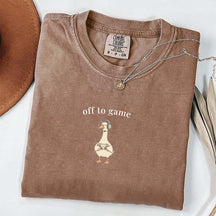 Off To Game Goose Mothers T-Shirt