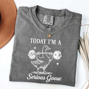 Today I'm A Serious Goose Weightlifting T-Shirt