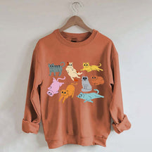 Funny Retro Cat Sweatshirt