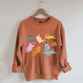 Funny Retro Cat Sweatshirt