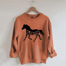 Floral Horse Sweatshirt
