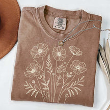 Comfort Color Flowers Lover GIfts T-Shirt