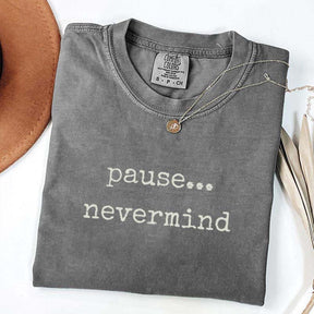 Pause Nevermind Mahjong T-Shirt