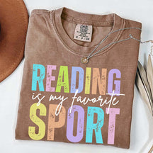Reading is my Favorite Sport Literary Girl T-Shirt