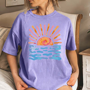 Summer Sun Rays Waves T-Shirt