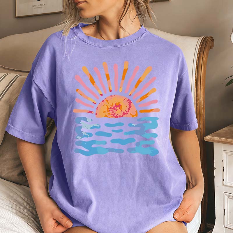 Summer Sun Rays Waves T-Shirt