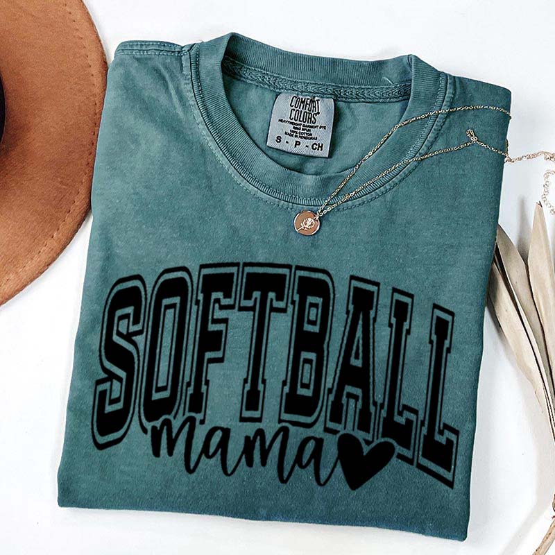Softball Mama Comfort Color T-Shirt