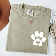 Dog Paw Pocket T-Shirt