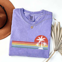Retro Tropical Island Palm Tree T-Shirt