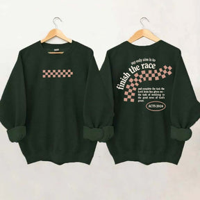 Finish the Race Acts 20:24 Bible Verse Sweatshirt
