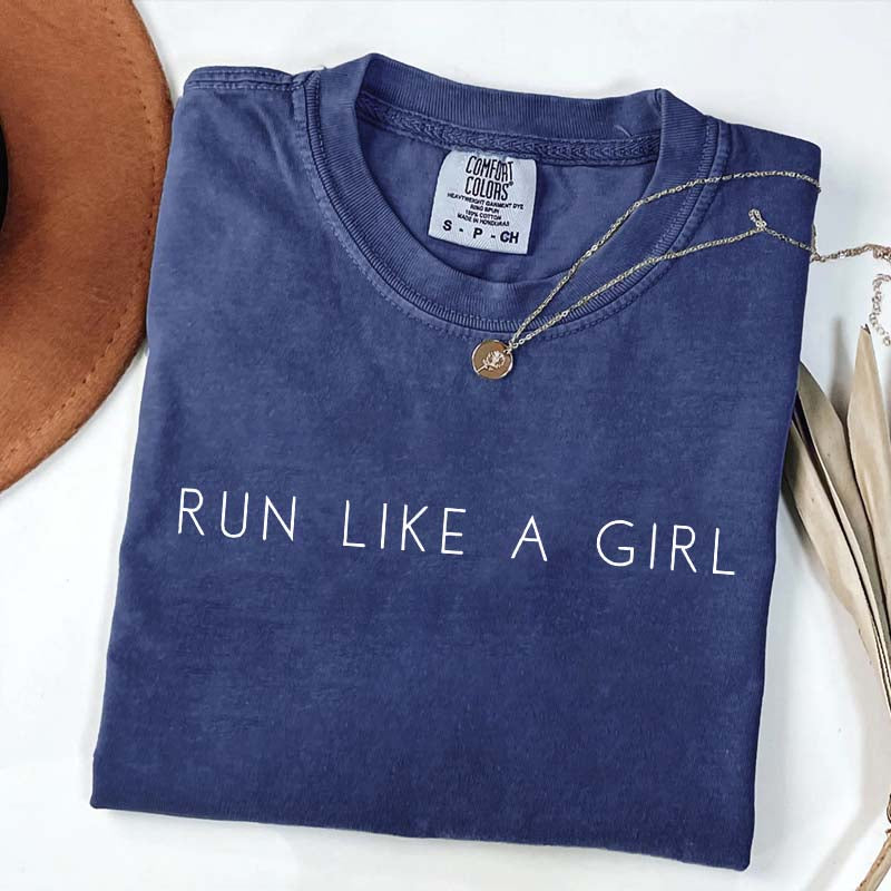 Marathon Run Like A Girl T-Shirt