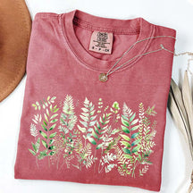 Botanical Fern Leaves Green Foliage T-Shirt