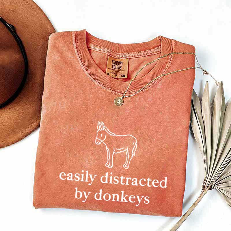 Easily Distracted by Donkeys T-Shirt