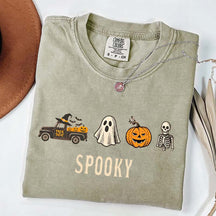 Pumpkin Season Girly Spooky Halloween T-Shirt