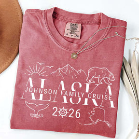 Custom Alaska Cruise Group Matching Vacation T-Shirt