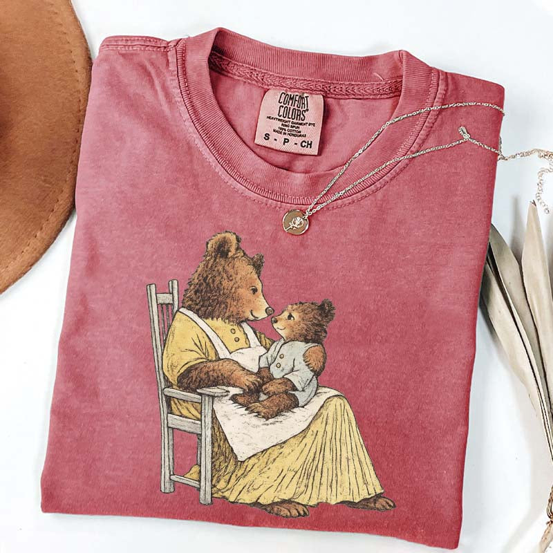 Vintage Storybook Bear Cub T-Shirt