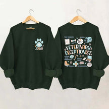 Custom Veterinary Receptionist Sweatshirt