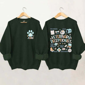 Custom Veterinary Receptionist Sweatshirt